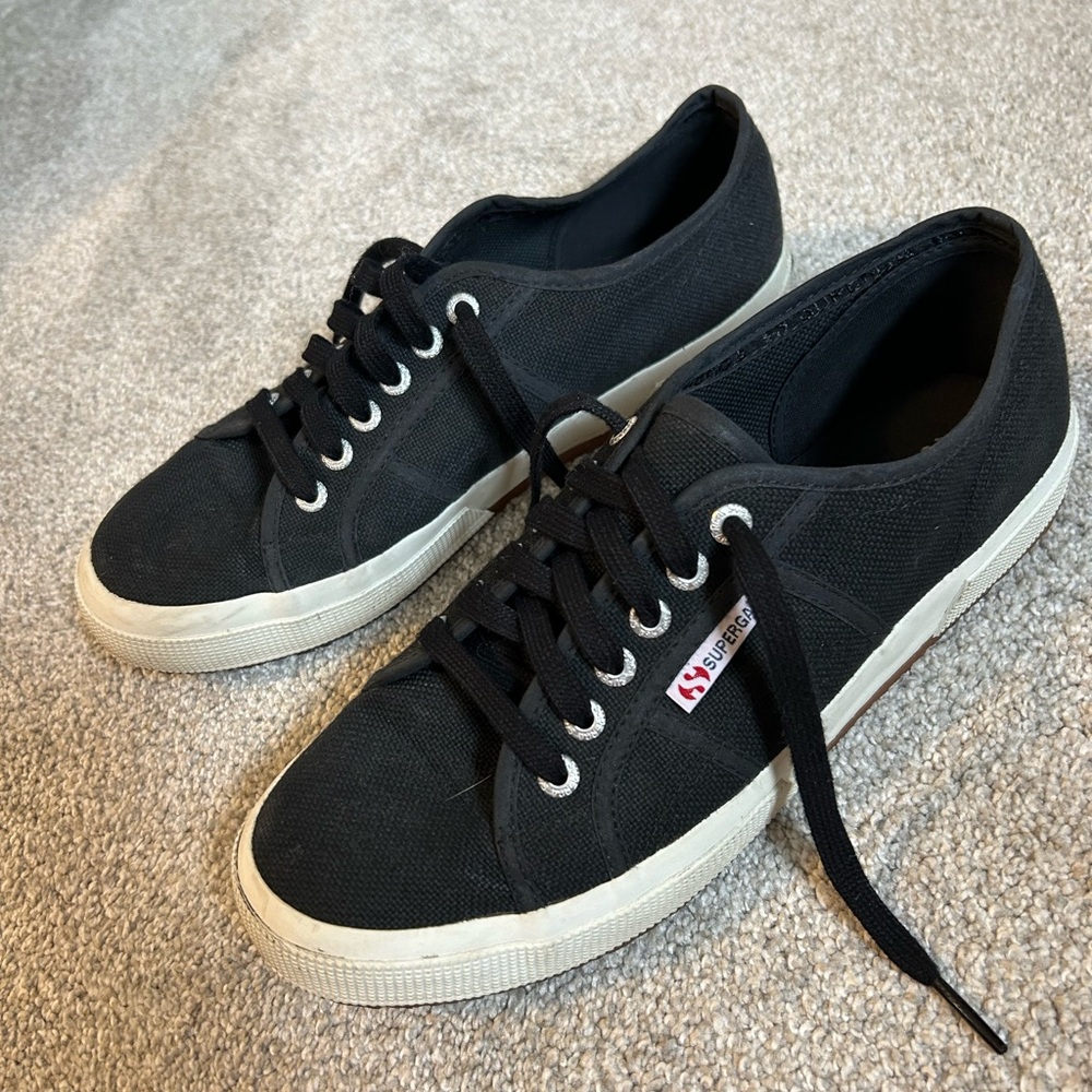 Superga 2750 COTU black canvas sneakers